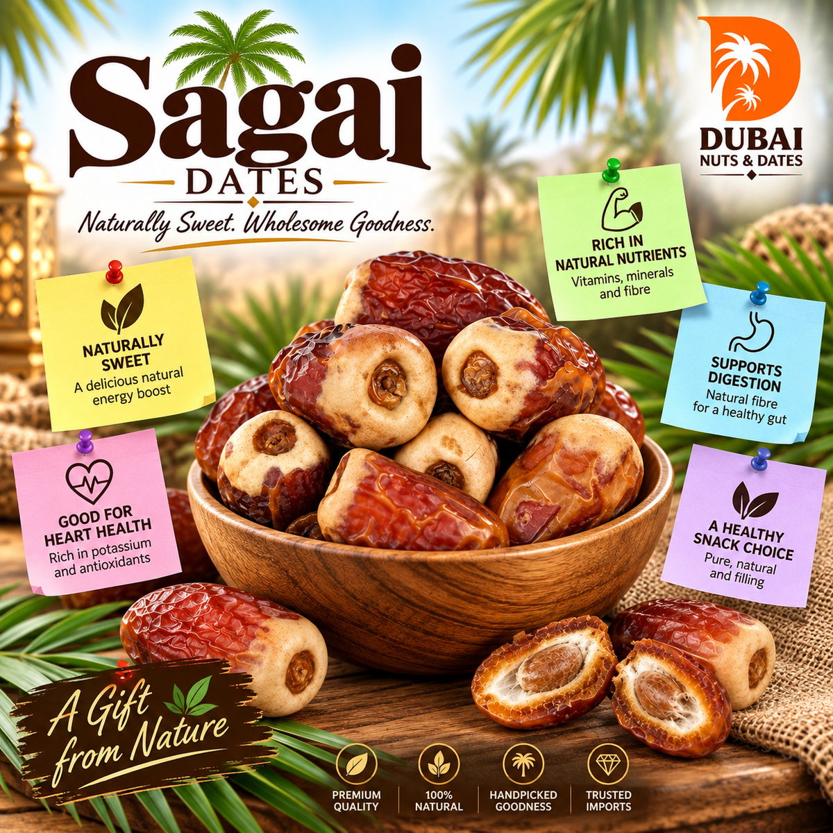 Sagai Dates From Saudi Arabia 1kg