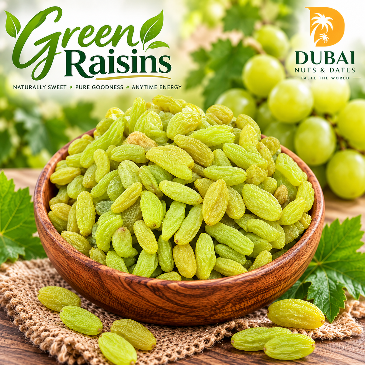 High Quality Green Raisins - 1 kg