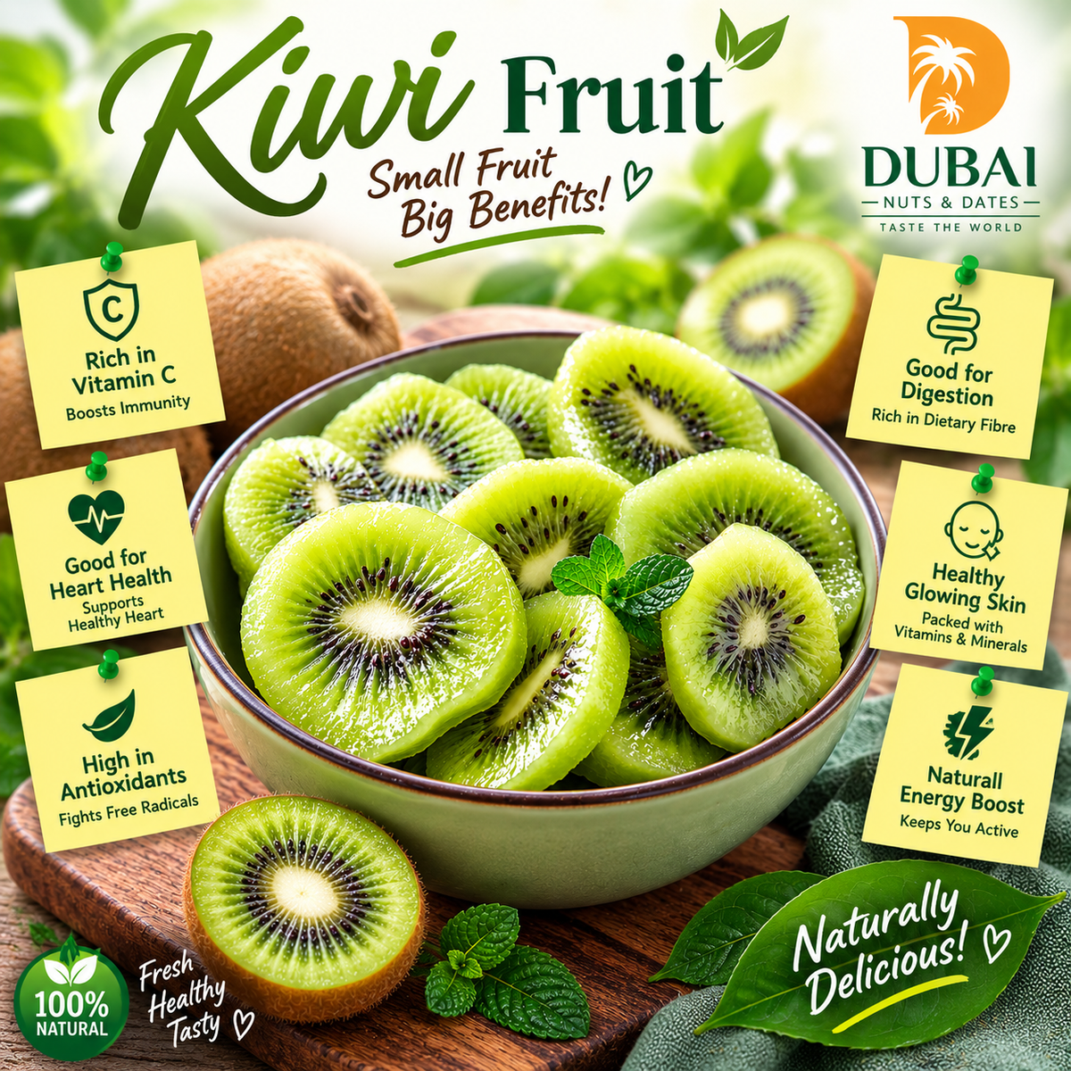 Imported Kiwi - Dry Fruit, Tasty & Healthy! 1kg
