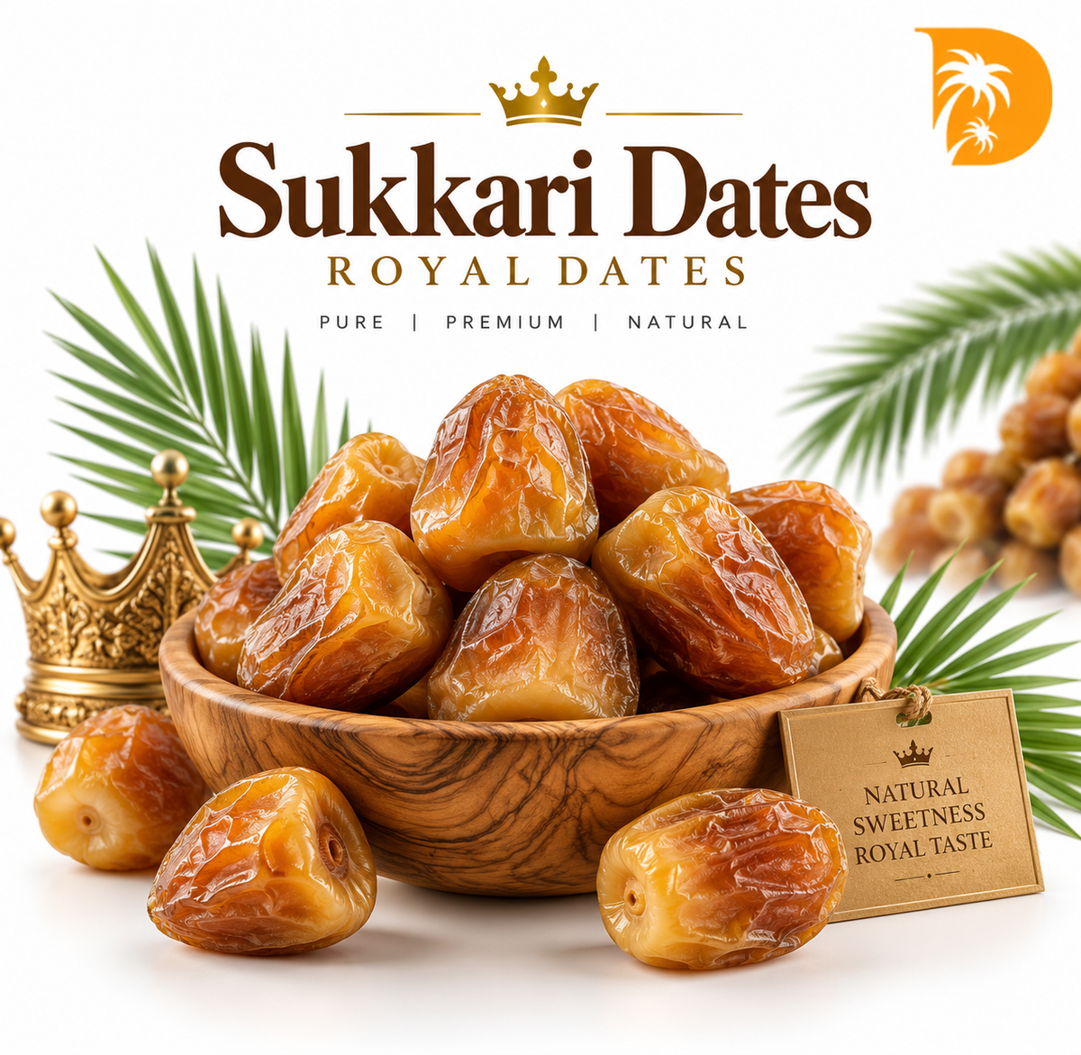 Sukkari Dates - Royal Dates, 100% Original 1 kg