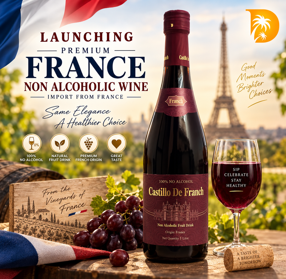 Castillo De Franch Non-Alcoholic Bottle Wine