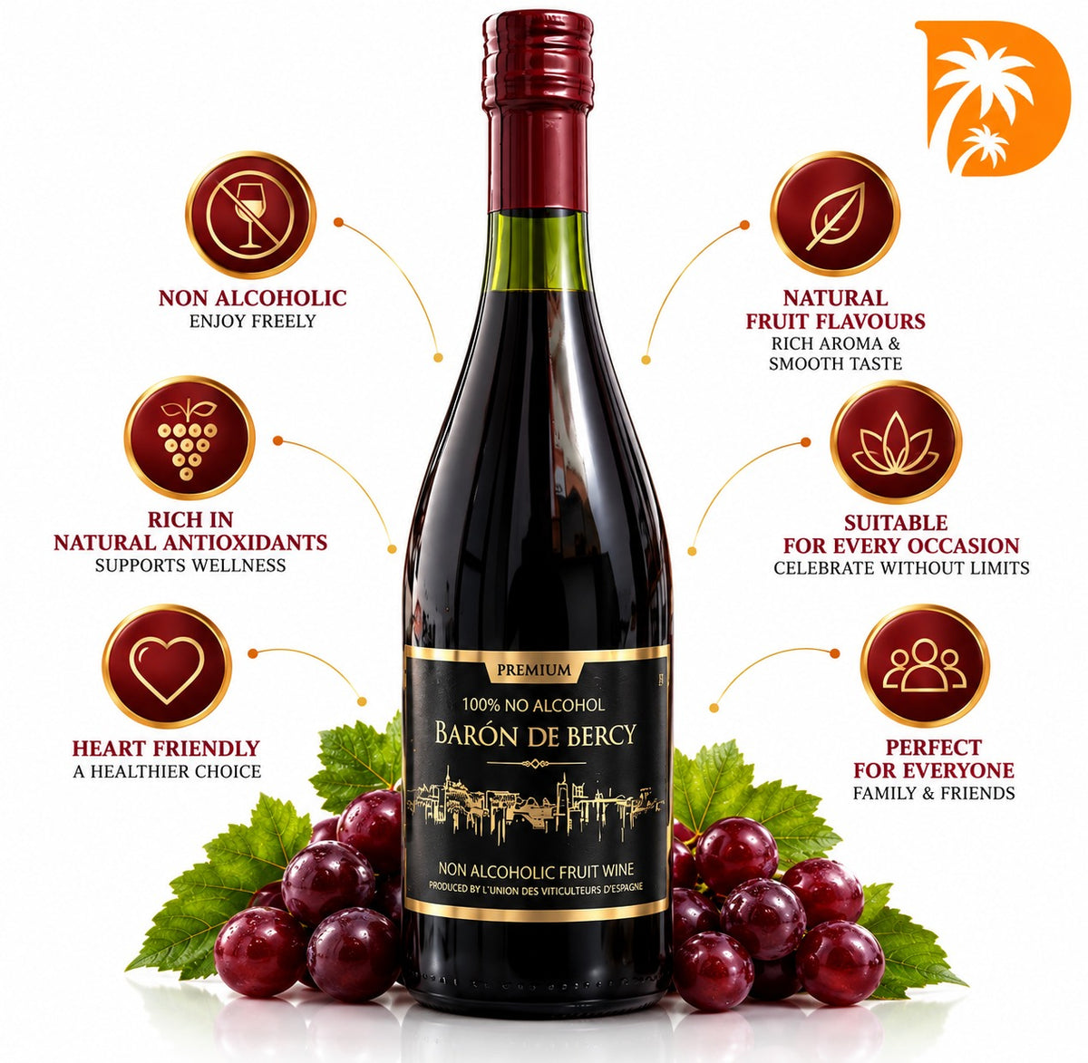 Baron De Bercy Non-Alcoholic Wine from Spain