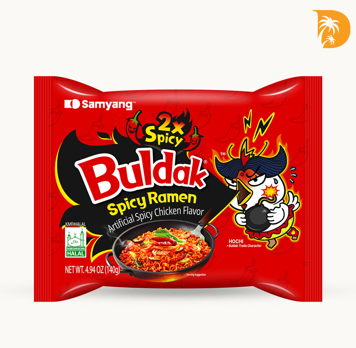 2X Spicy Ramen Noodles - South Korea