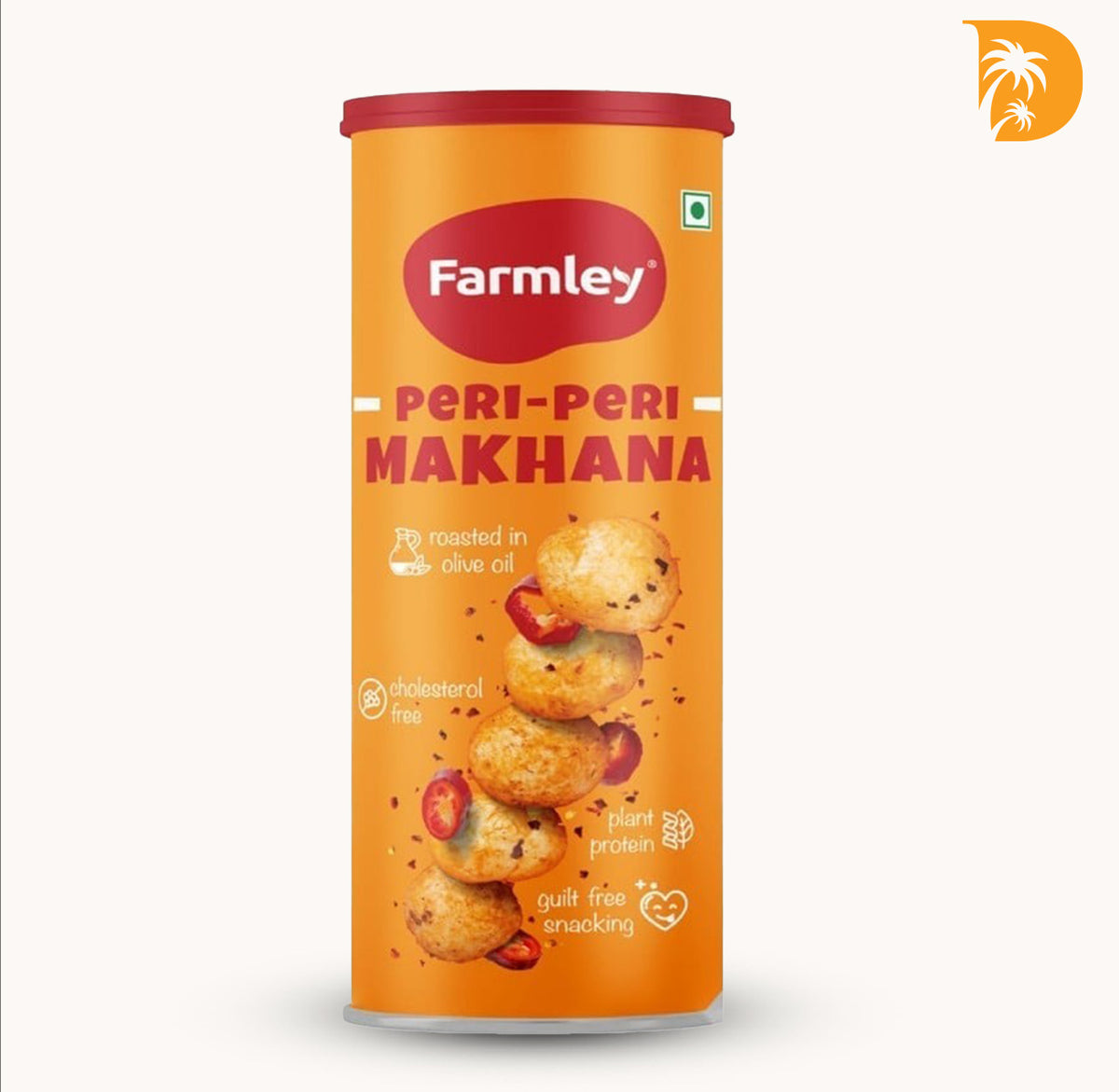 Peri Peri Fried Makhana - Farmley