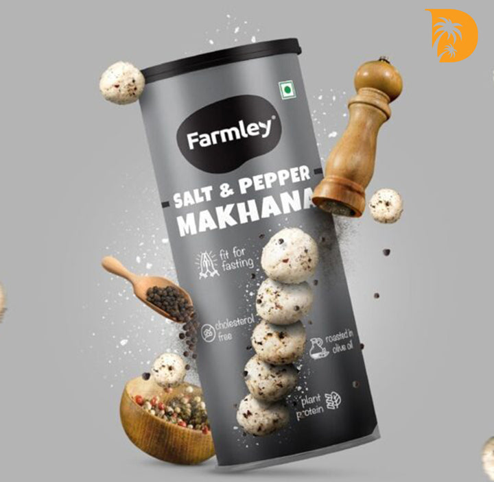 Salt & Pepper Fried Makhana - Farmley