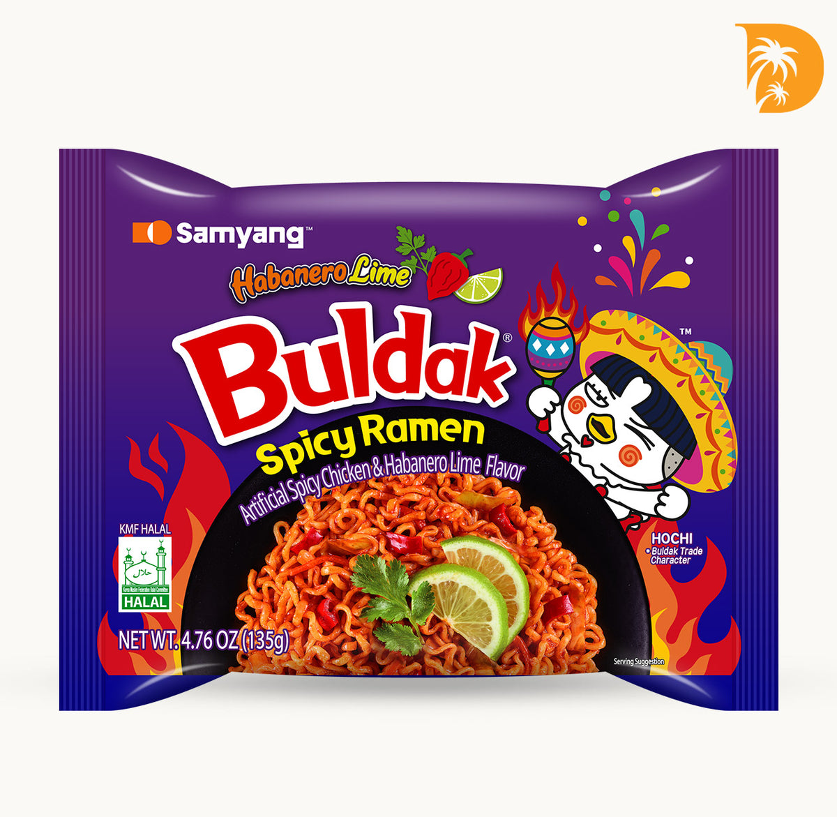 Habanero Lime Bulduk Spicy Ramen Noodles - South Korea