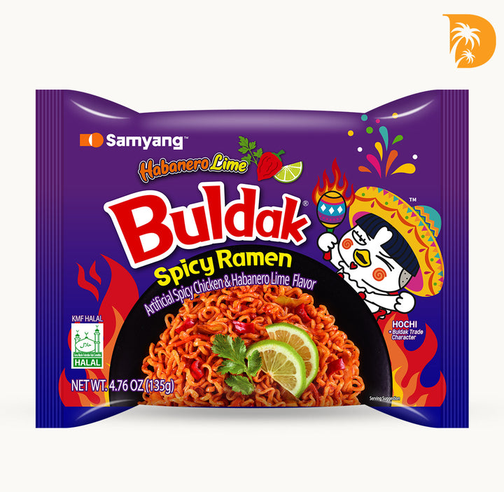Habanero Lime Bulduk Spicy Ramen Noodles - South Korea