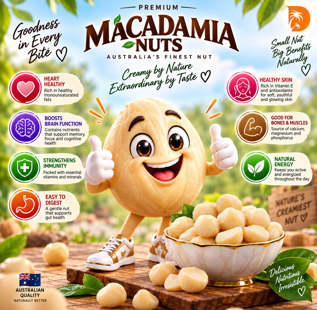 Macadamia Nuts - Australian Quality 1kg