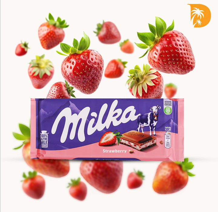 Imported Milka Strawberry Chacolate