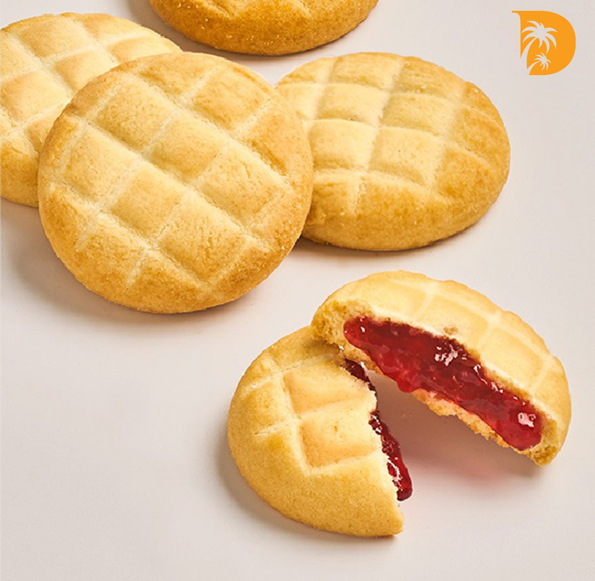 O&T Strawberry Jam Filled Cookies