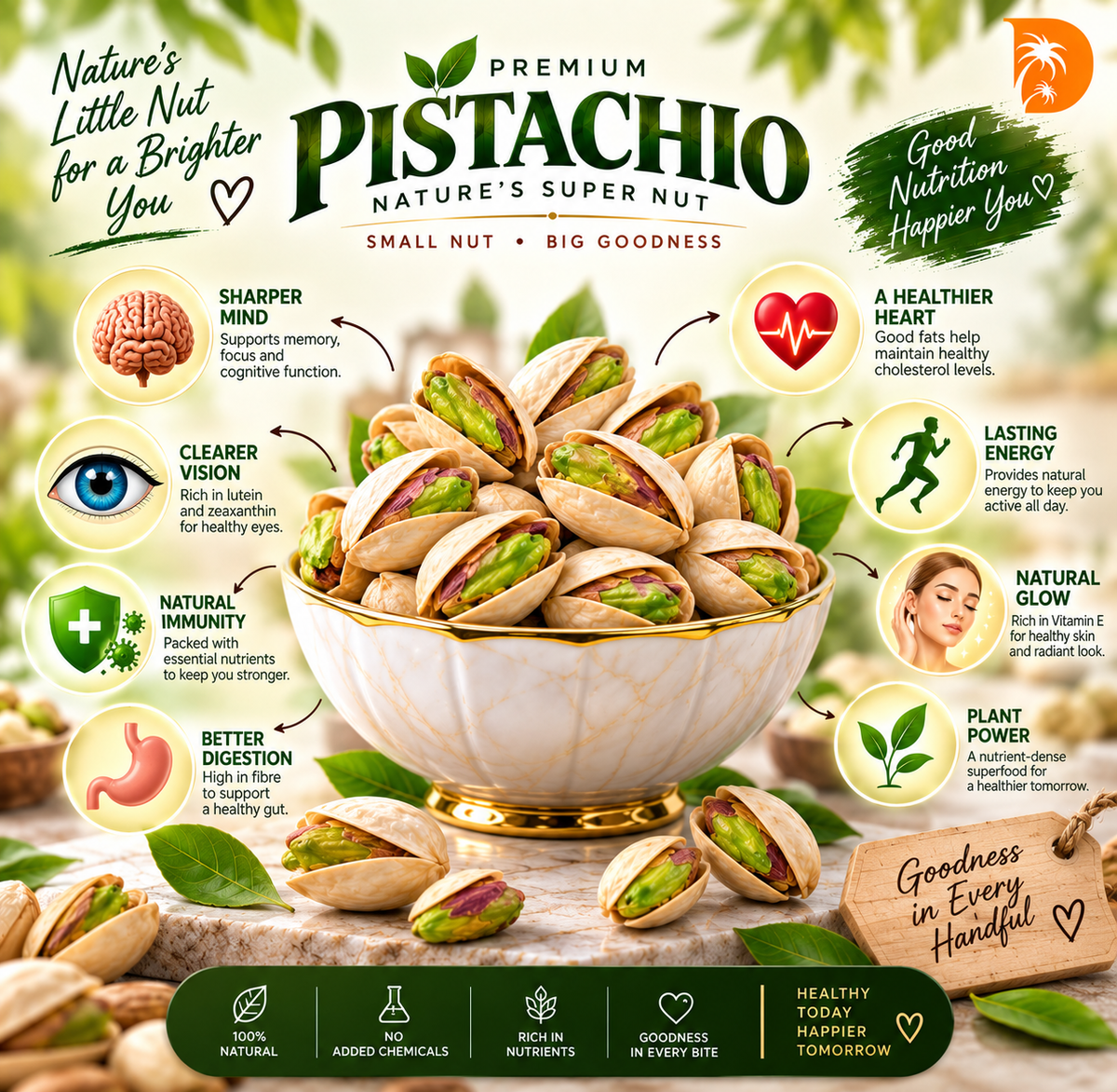 Imported Pistachio - Purity in Taste 1 kg