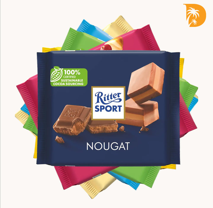 Imported Ritter Sport Nougat Chocolate