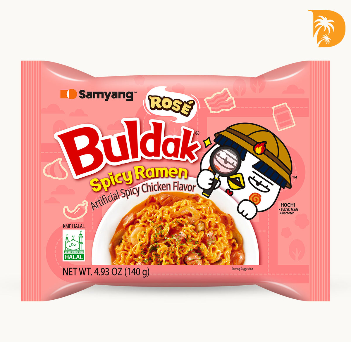 Rose Bulduk Spicy Ramen Noodles - South Korea