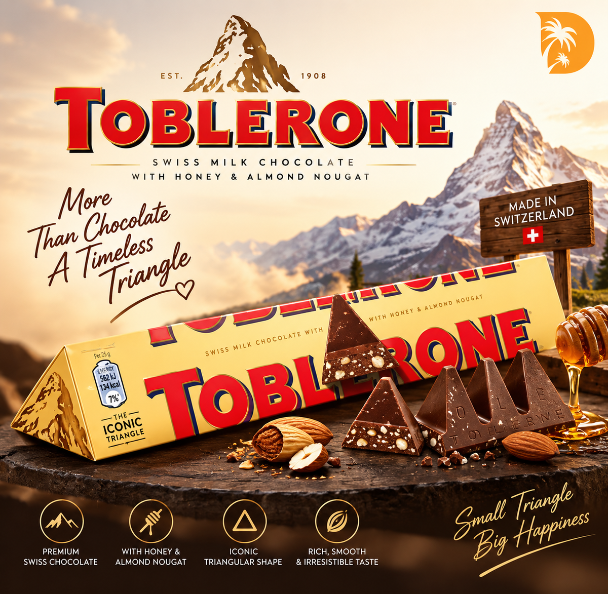 Imported Honry & Nouget Toblerone
